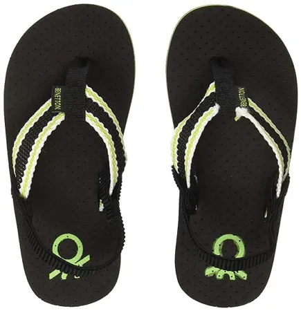 United Colors of Benetton Boy s Black Flip Flops 7 UK 26 EU 8 Kids US 19A8CFFPB492I 