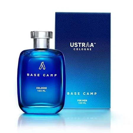 Ustraa Base Camp Cologne 100 ml Perfume for Men Cool Crisp Fragrance of the Mountains Long lasting Zingy Aquatic Notes with Fresh Masculine Fragrance