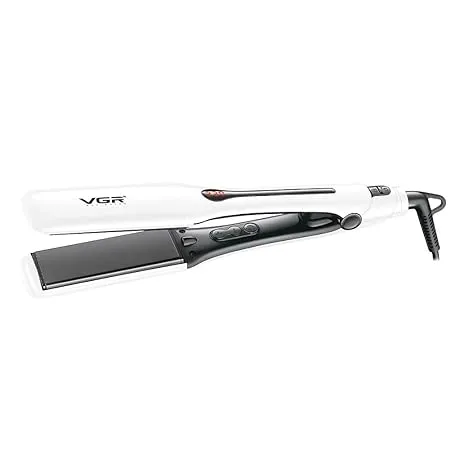 VGR V 556 38 MM Wide plate Professional Hair Straightener with Ceramic coated plate Uniform heat technology Straightens All Hair Type 100 C to 230 C Adjustable Temp with LED Display 360 swivel cord