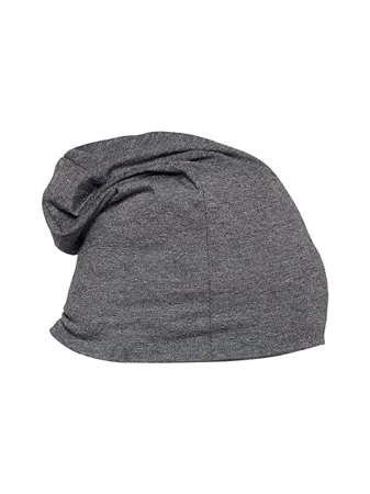 VIMAL JONNEY Dark Grey Cotton Blended Free Size Beanie Cap for Men Cap Anthra 01