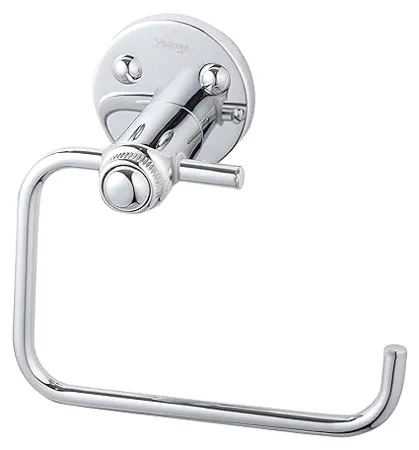 Vantage VEN 4007 100 Brass Toilet Paper Holder with Wall Mounted Design for Bathroom Chrome Finish Washroom Napkin Holding Sanitary Hardware For Clean Tidy Space