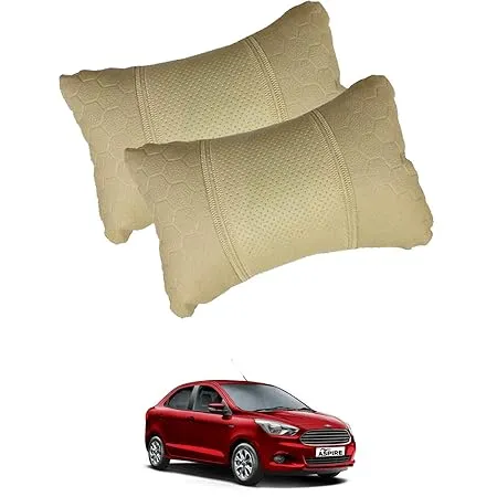 Vocado Car Cushion for Ford Aspire Beige Color Beige 