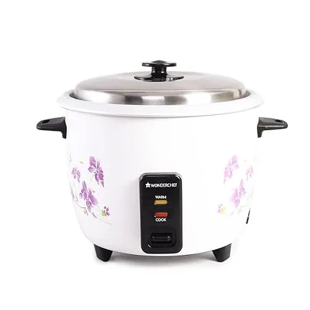 WONDERCHEF Nutri Cook Rice Cooker With Single Bowl 1 8 Litres 2 Years Warranty 1 8 Liter White