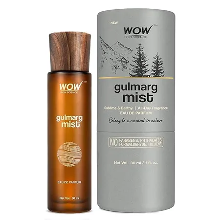 WOW Skin Science Eau De Parfum Gulmarg Mist Sublime And Earthy All Day Fragrance Long Lasting Unisex Perfume 30mL 
