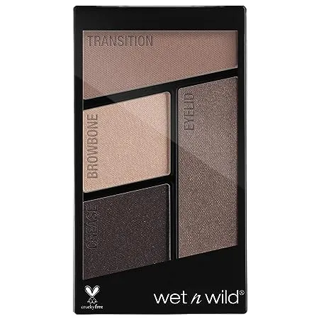 Wet n Wild Color Icon Eyeshadow Quads Eyeshadow Palette with Shiny and Matte Multicolor Eyeshadows Long Lasting and Easy to blend Formula Silent Treatment