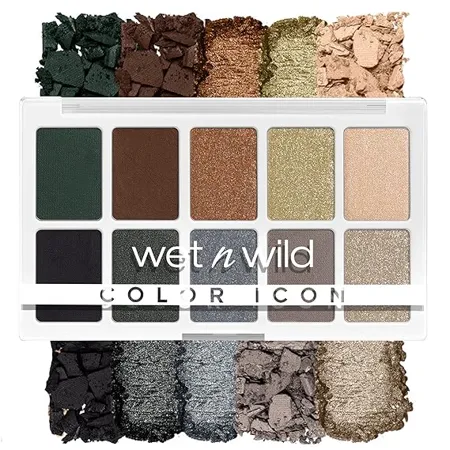 Wet n Wild NEW Color Icon 10 Pan Shadow Palette Lights off Multicolor Matte Finish