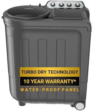 Whirlpool 8 Kg 5 Star Semi Automatic Top Loading Washing Machine ACE 8 0 TRB DRY GREY DAZZLE 10YR NH 