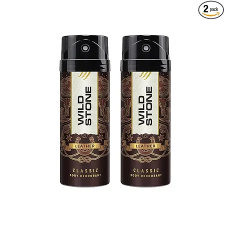 Wild Stone Classic Leather Deodorant for Men Pack of 2 225ml each 