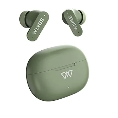 Wings Phantom 315 Wireless Earphones with 40 Hours of Battery Backup Low Latency 40 ms Wireless Headphones with ENC mics Bluetooth 5 3 TWS