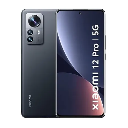 Xiaomi 12 Pro 5G Noir Black 12GB RAM 256GB Storage Snapdragon 8 Gen 1 50 50 50MP Flagship Cameras OIS 10bit 2K Curved AMOLED Display Sound by Harman Kardon