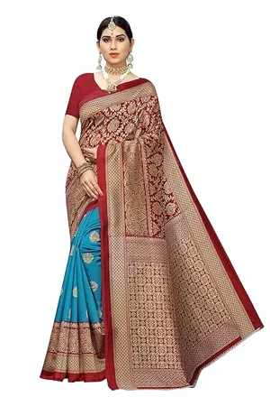 Yashika Women Art silk Sarees SDPL METRO