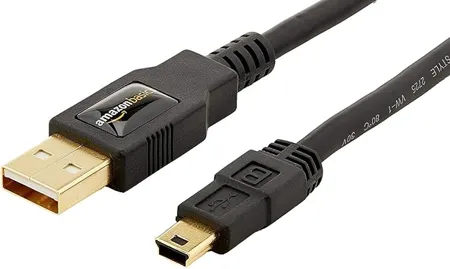 amazon basics Usb 2 0 Cable A Male To Mini B 6 Feet 1 8 Meters Black