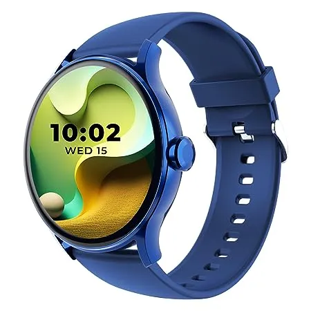 beatXP Flare Pro 1 39 HD Display Bluetooth Calling Smart Watch 100 Sports Modes Heart Rate Monitoring SpO2 AI Voice Assistant IP68 Persian Blue