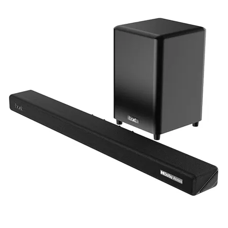 boAt Aavante Bar 4100DA Bluetooth Soundbar with Dolby Atmos 3D Cinematic Sound 300W RMS Signature Sound 3 1 2 Channel BT v5 3 Multi Connectivity EQ Modes Remote Control Premium Black 