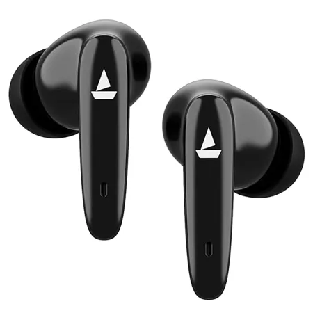 boAt Airdopes 181 in Ear True Wireless Earbuds with ENx Tech Beast Mode Low Latency Upto 60ms for Gaming with Mic ASAP Charge 20H Playtime Bluetooth v5 2 IPX4 IWP Carbon Black 