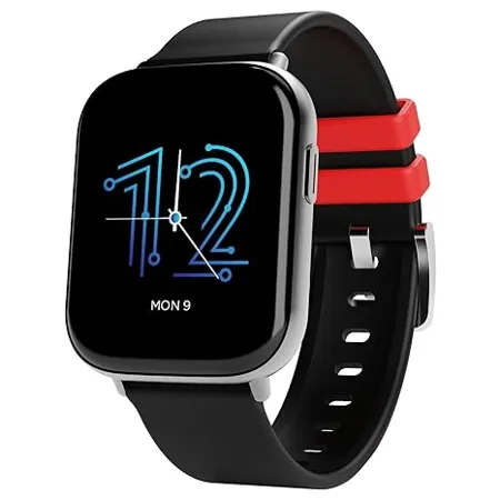 boAt Matrix Smart Watch with 1 65 AMOLED Display Always On Mode Slim Premium Design Heart Rate SpO2 Monitoring Health Ecosystem Multiple Sports Modes 3ATM 7 Days Battery Life Pitch Black 