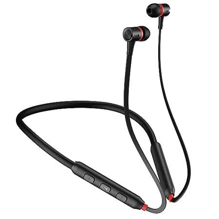 boAt Rockerz 245 pro Bluetooth Neckband in Ear with Mic Beast Mode Super Low Latency for Gaming ENx Tech for Clear Calls ASAP Charge 20HRS Playtime IPX4 Dual Pairing BT v5 3 Fiery Black 