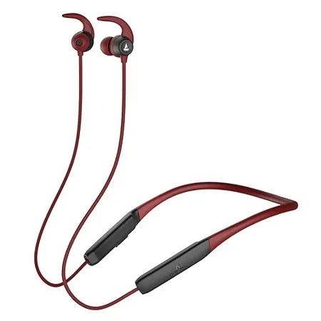 boAt Rockerz 255 Neo Bluetooth Wireless in Ear Earphones with Mic with Enx Tech Smart Magnetic Buds ASAP Charge Upto 25 Hours Playback 12MM Drivers Beast Mode Dual Pairing Maroon Madness 