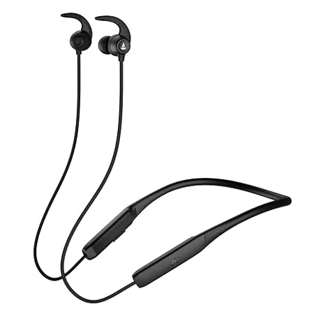 boAt Rockerz 255 Neo in Ear Bluetooth Neckband with Mic with ENx Tech Smart Magnetic Buds ASAP Charge Upto 25 Hours Playback 12MM Drivers Beast Mode Dual Pairing Active Black 
