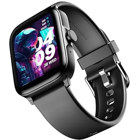 boAt Ultima Call Smart Watch with 1 83 HD Display Advanced BT Calling DIY Watch Face Studio Coins 700 Active Modes 10 Days Battery Life HR SpO2 Monitor Energy Sleep Score Active Black 