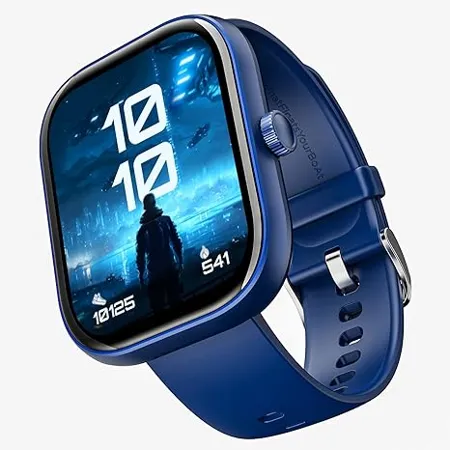 boAt Wave Sigma Smartwatch with 2 01 HD Display Bluetooth Calling Coins DIY Watch Face Studio 700 Active Modes HR SpO2 Monitoring Energy and Sleep Scores IP67 Cool Blue 