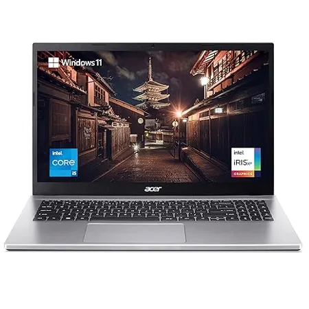 Acer Aspire 3 Thin and Light Laptop Intel Core i5 12th Generation 8GB 512 GB SSD Windows 11 Home MS Office 1 7 Kg Silver A315 59 with 15 6 inch 39 6 cms Full HD Display