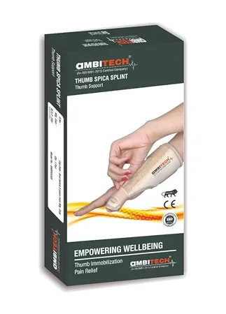 AmbiTech Thumb Spcia Splint Immobilization Removable Splint Universal Size