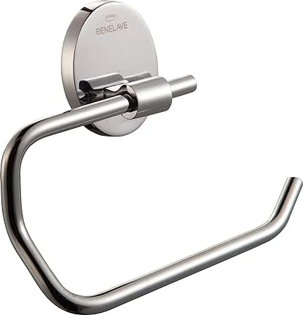 Benelave By Hindware BLACP81123 Brass Stainless Steel Wall Mount Toilet Tissue Paper Holder FERN