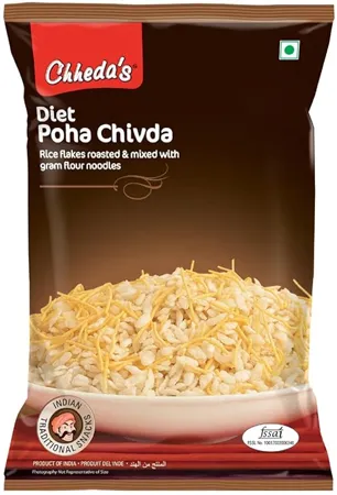 Chheda s Diet Poha Chivda Crispy Poha Chivda with Sev 350g Pack of 1 