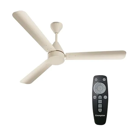 Crompton Energion Hyperjet 1200mm BLDC Ceiling Fan with Remote Control High Air Delivery Energy Saving 2 Year Warranty Ivory
