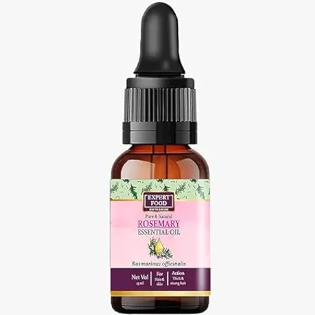 Expert Foods Rosemary Essential Oil for Hair Growth Hair Fall Control Skin Care 100 Pure Natural Oil 15 ML 