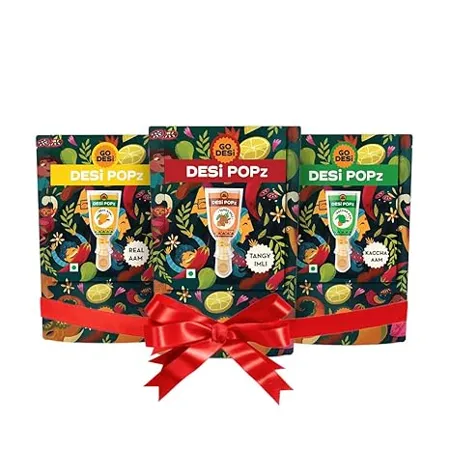 GO DESi Assorted Pops Imli Candy Aam Candy 3 x Pack of 10 pcs Desi Popz 8g x 30 pcs 240 g