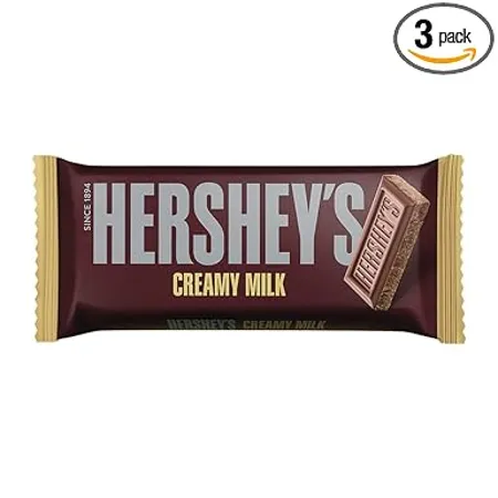 HERSHEY S Creamy Milk Bar Delicious Chocolatey Delight 100g Pack of 3