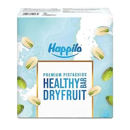 Happilo Premium Pistachios Healthy Dry Fruit Bar Pack of 6 35g each Healthy Snack High in Protein Nuts No Added Sugar