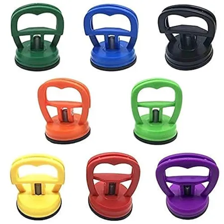 Heavy Duty Rubber Vaccum Puller Suction Lifter Cup Carrying Sucker for Small Car Dent Remove Repair LCD Screen Opening Tool Handle Kit Home Glass Computer Cell Phone Stand Tablet Pc Multi 1 