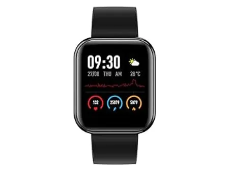 Helix Metalfit SPO2 smartwatch with Full Metal Body and Touch to Wake Feature HRM Sleep Activity Tracker