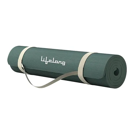 Lifelong Yoga mat for Women Men EVA Material 4mm Anti Slip Yoga Mat with Strap for Gym Workout Exercise Mat For Home Gym Yoga Mat For Gym Workout and Yoga Exercise 6 Months Warranty Green