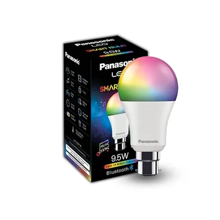 Panasonic LED 9 5W 5CH Smart Bulb with Music Sync function works with Alexa and Google Home Wifi Bluetooth 16 Millions B22 Smart Bulb Multicolor 