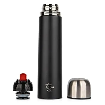 Pigeon by Stovekraft Stark Plus Galaxy Stainless Steel Double Walled Leak Proof Thermos Flask 750 ml Black 