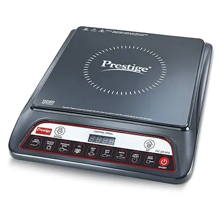 Prestige PIC 20 WIZ 1600W Induction Cooktop Black Automatic Whistle Counter Indian Menu Option 