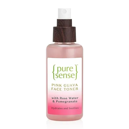 PureSense Pink Guava Face Toner with Rose Water Pomegranate Bamboo Water for Daily Revitalised Glowing Skin All Skin Types 100ml