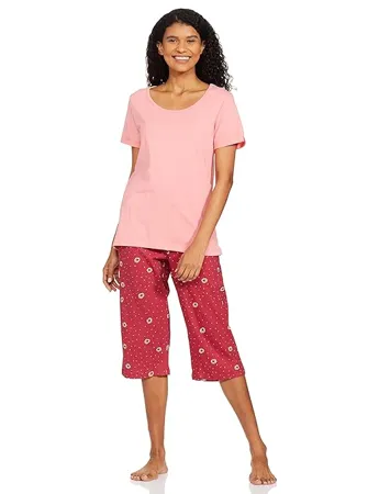 SUGR Women s Polyester Graphic Print Nightwear Set