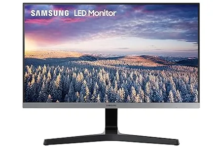 Samsung 27 inch 68 6cm FHD 1920 x 1080 PixelsMonitor IPS 75 Hz Bezel Less Design AMD FreeSync Flicker Free HDMI D sub LS27R354FHWXXL Dark Blue Gray 