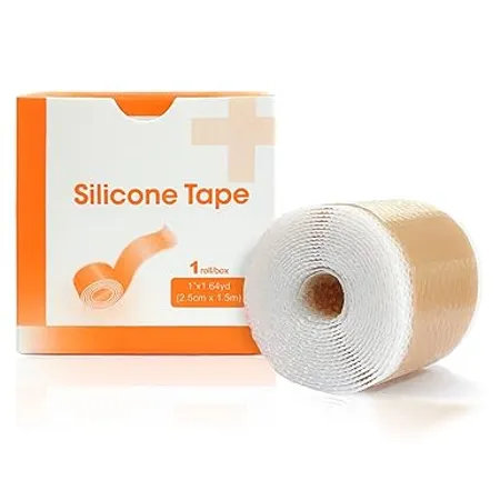 Silicone Scar Sheets 1 x 60 Roll Soft Silicone Scar Tape for Scars Removal Reusable Easy Tear Silicone Tape Painless Scar Removal for Surgery C section Burn Acne Keloid Thyroid OPP BAG PACK 