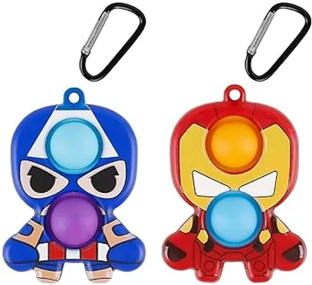 Simple Dimple Fidget Toys Mini Stress Reliever Hand Toys Keychain Toy Bubble Wrap Pop Anxiety Stress Relief Office Desk Toys for Kids Adults