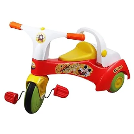Toyzone Mickey Mouse TRI X GO Tricycle 51664 Kids cycle Baby Tricycle Baby Cycle baby Trike Tricycle Kids Cycle with Sturdy Plastic Wheel Ride on car Push Cycle