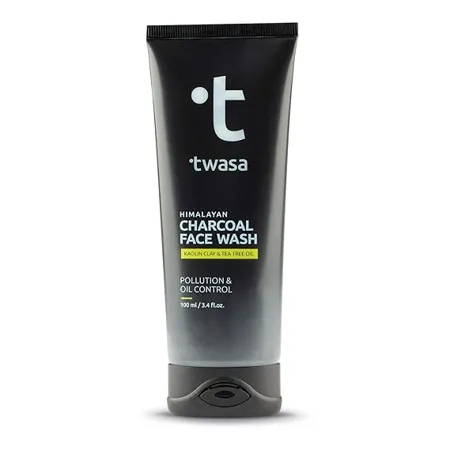 Twasa Himalaya No Nonsense Activated Charcoal Face Wash Unclog Pores Blackouts Excess Oil Grime Dirt Pollution Feel Cleansed Smoothness Unisex Level up Your Skin Game 100ml Pack of 1 