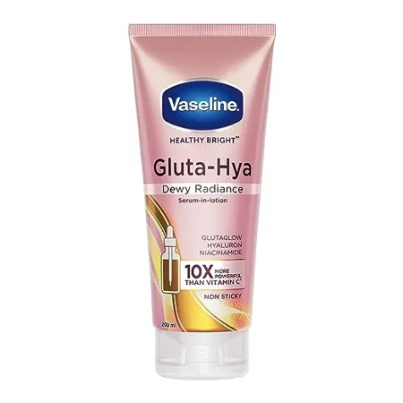 Vaseline Gluta Hya Dewy Radiance 200ml Serum In Lotion Boosted With GlutaGlow for Visibly Brighter Skin from 1st Use