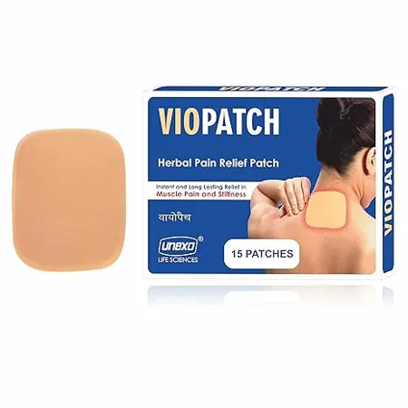 Viopatch Herbal Pain Relief Patch Pack of 15 Patches Instant Relief from Muscular Pain Joint Pain Natural Pain Relief Patches No Side Effects
