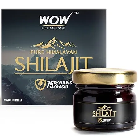 WOW Life Science Pure Himalayan Shilajit Shilajeet Resin 20g Guaranteed 75 Fulvic Acid Sourced from 18 000 ft For Stamina Endurance Strength Contains Lab Certificate 100 Ayurvedic